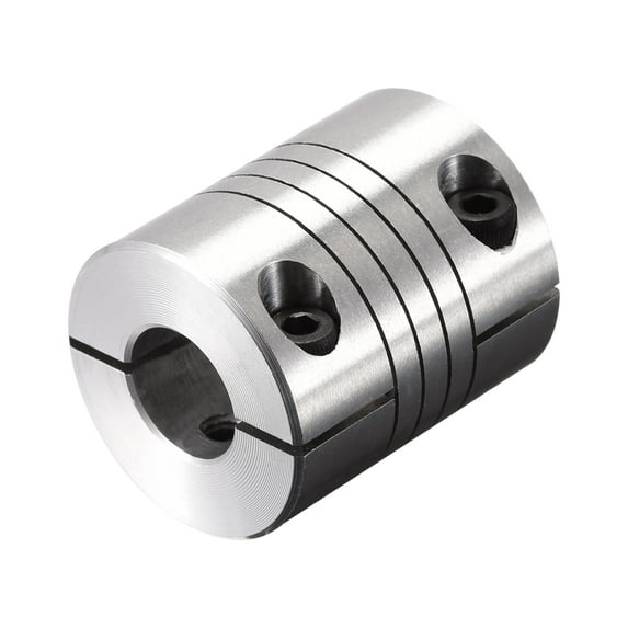 Uxcell Motor Shaft 6.35mm to 11mm Helical Beam Coupler Coupling 25mm Dia 30mm Length