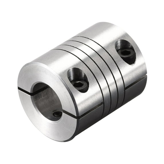 Uxcell Motor Shaft 7mm to 12mm Helical Beam Coupler Coupling 25mm Dia 30mm Length