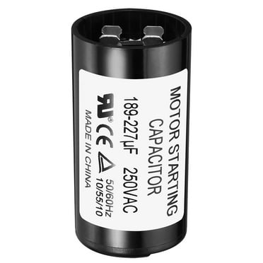 CD60B-1AJ189227(S) 189-227 UF 110 VAC Capacitor Single Spade Terminal Style - Ca