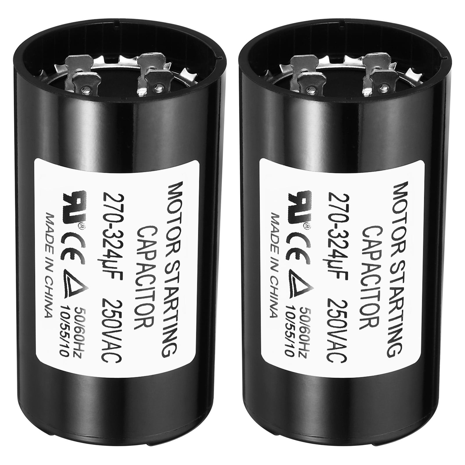 Condensatore Avviamento Motore Condensatori Avviamento Motore 400-480uF 125V - Confezione Da 2, CD60, Per Funzionamento Condensatore 400-480uF 125V CD60
