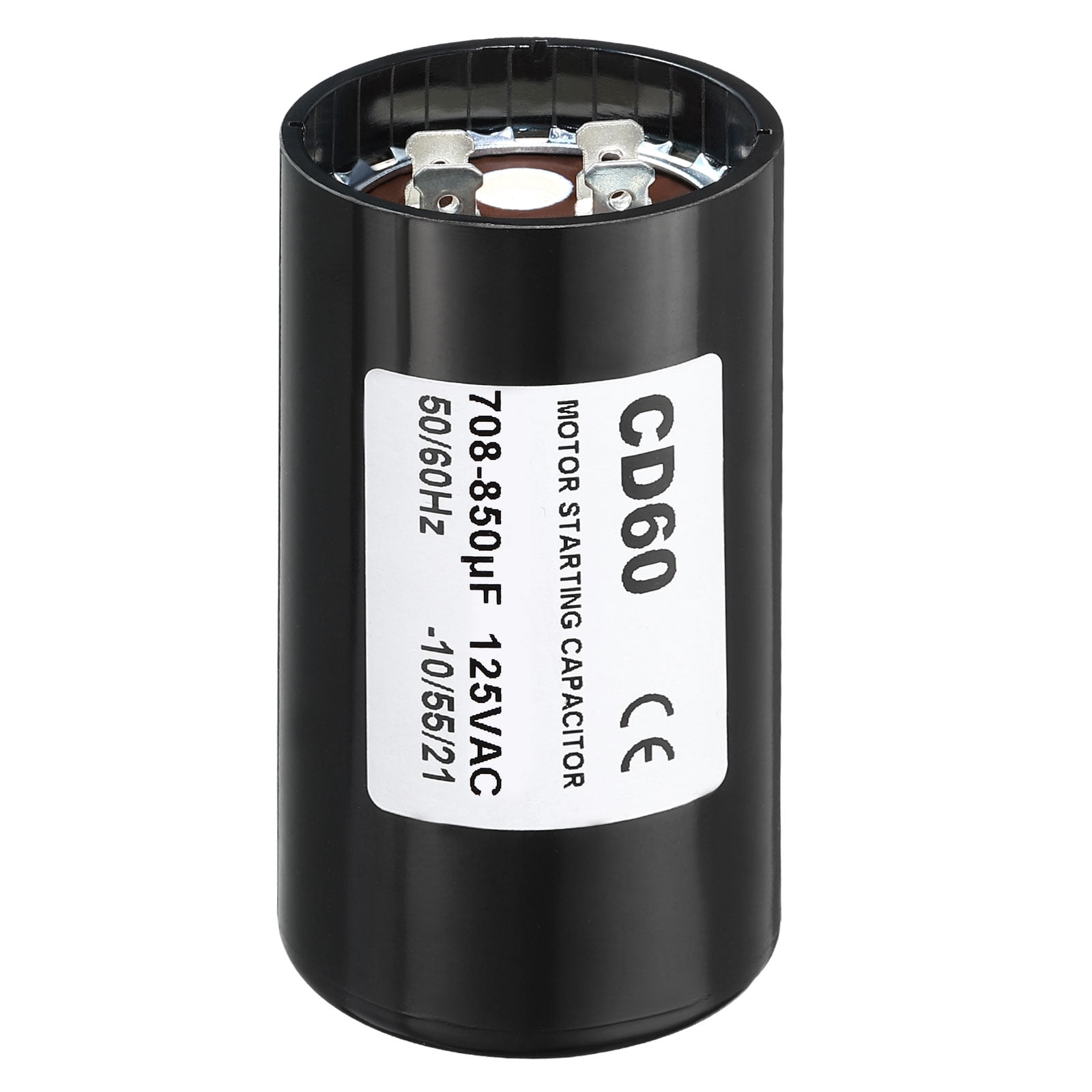 Appli Parts CON-708-250 Motor Start Capacitor 708-850 MFD UF 250 Vac Universal For Electric Motor Applications 175 In Wide 438 In Height Appli Parts CON-708-250 Motor Start Capacitor 708-850 MFD UF 250 Vac Universal For Electric Motor Applications 175 In Wide 438 In Height
