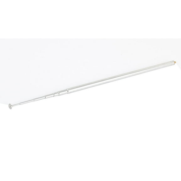 Uxcell Multi Purpose 1.1M 43.3" 7 Sections Telescopic FM Radio TV Antenna Aerial 0.11'' Male Thread