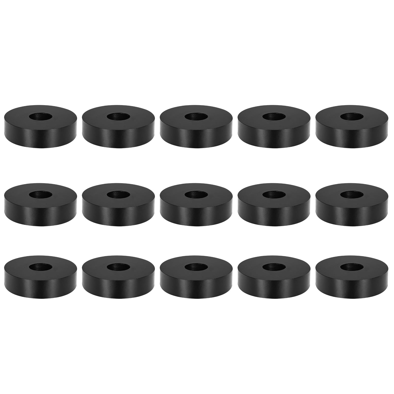 PATIKIL 12-Pack Rubber Anti-Vibration Spacers – 8mm ID X 30mm OD X 10mm Thick, Neoprene Isolation Pads For HVAC, Bolts, Washers & More