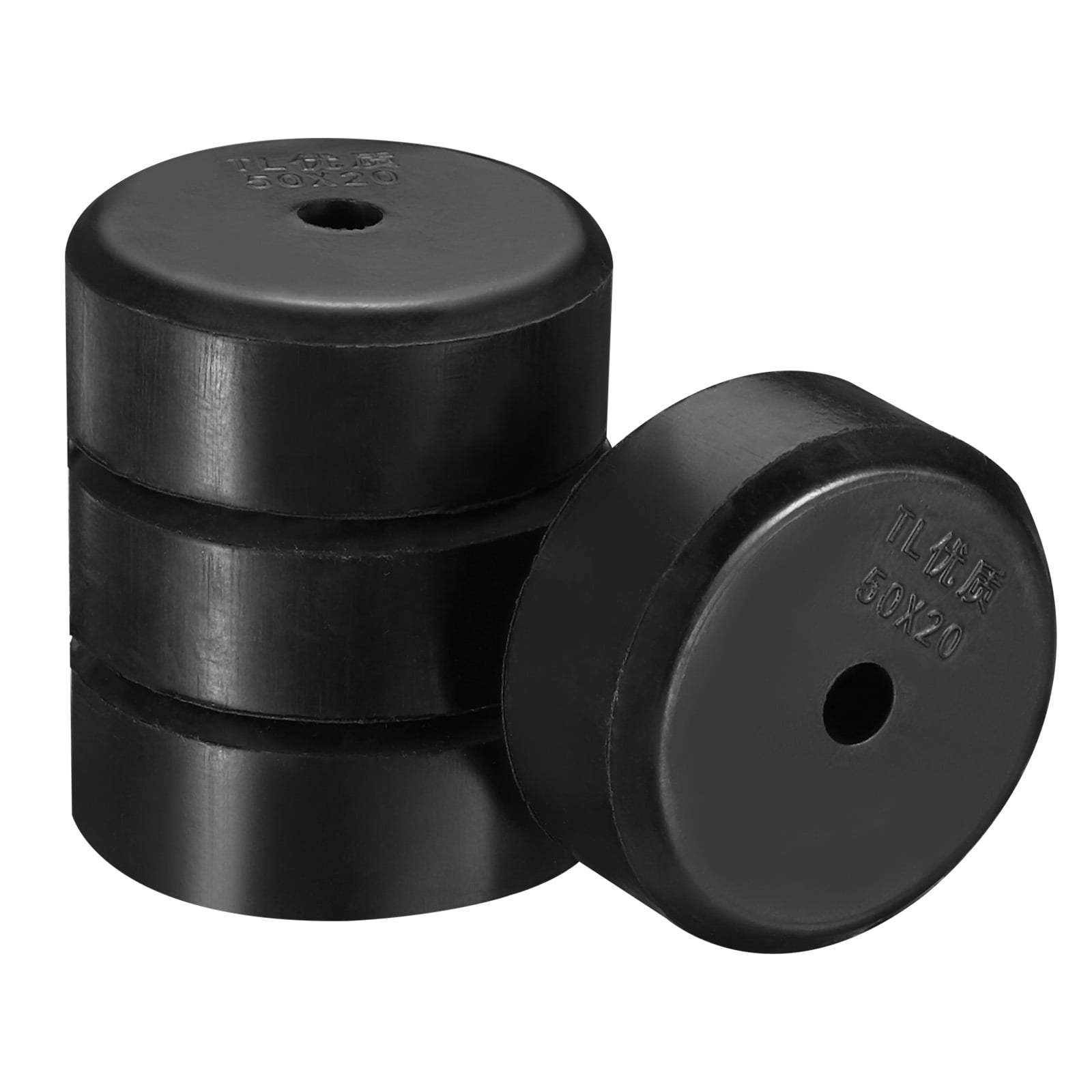 PATIKIL Multi Purpose Rubber Spacer, 20 Pcs 1"OD 0.31"ID 0.4"Thickness Neoprene Round Anti-Vibration Isolation Pads Isolator Rubber Bushings Spacer Washer For HVAC Bolts Car Accessories