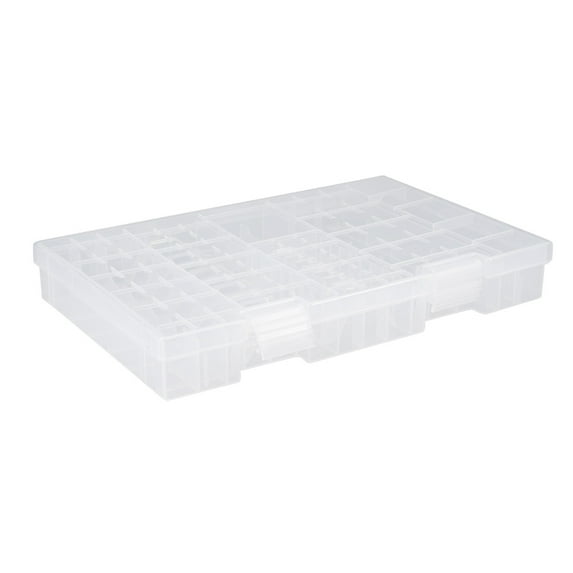 Uxcell Multifunction Portable Battery Storage Box Transparent