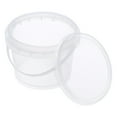 thumbnail image 1 of Uxcell Multipurpose Container 0.16 -Gallon / 600ml Clear Plastic Paint Pail with Handle and Lid, 1 of 6