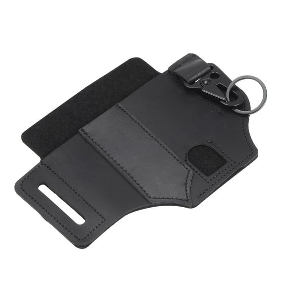 Uxcell Multitool Leather Sheath Belt Loop Leather Scabbard Pocket Organizer Black