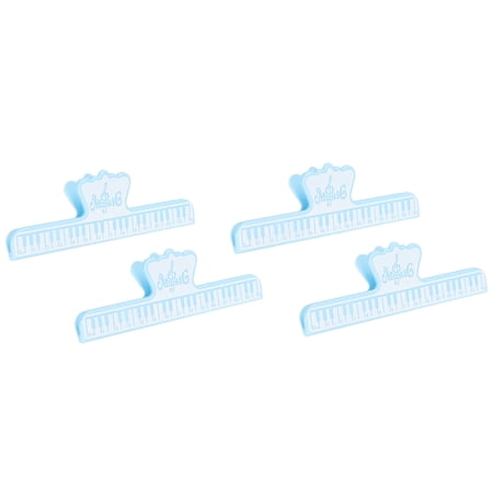 Uxcell Music Book Clip Page Holder ABS Sky Blue Pack of 4