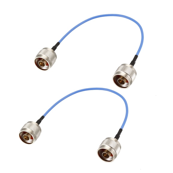 Uxcell N Male to N Male Ultra Low Loss RG405 Coax Cable 50 ohm 0.2M/0.66Ft 2pack