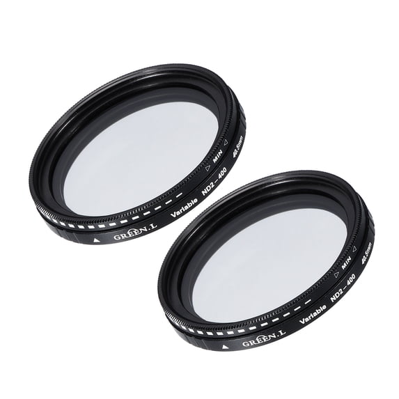 Uxcell ND2-400 Lens Filter Variable Neutral Density Lens Filter 40.5mm Circular ND Filter Grayscale Filter 2 Pcs