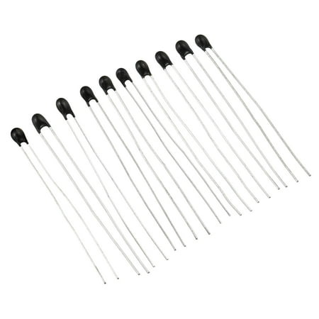 Uxcell NTC Thermistors Resistor MF52 3950 10 Value Inrush Current Limiter Temperature Sensor Kit 1K to 100K 100Pcs