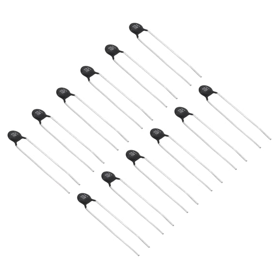 Uxcell NTC Thermistors Resistors, 12Pcs 10 Ohm NTC10D-5 High Sensitivity Inrush Current Limiter Negative Temperature Coefficient Thermistor Temperature Sensor for Measuring Temperature