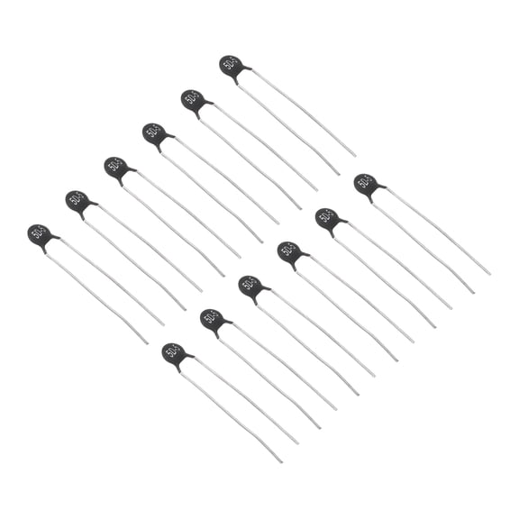 Uxcell NTC Thermistors Resistors, 12Pcs 5 Ohm 1A NTC5D-5 High Sensitivity Inrush Current Limiter Negative Temperature Coefficient Thermistor Temperature Sensor for Measuring Temperature