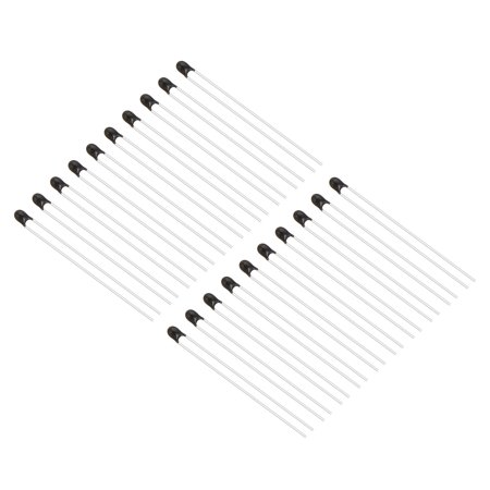Uxcell NTC Thermistors Resistors, 20Pcs 10K Ohm MF52-103 1% Accuracy Current Limiter Temperature Sensor