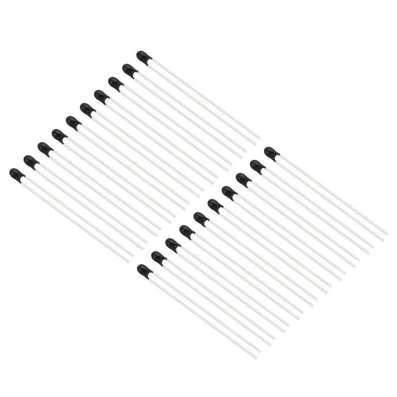 Uxcell NTC Thermistors Resistors, 20Pcs 10K Ohm MF52-103 5% Accuracy Current Limiter Temperature Sensor