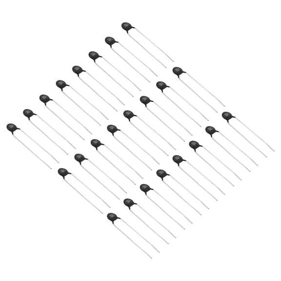 Uxcell NTC Thermistors Resistors, 24Pcs 10 Ohm NTC10D-5 High Sensitivity Inrush Current Limiter Negative Temperature Coefficient Thermistor Temperature Sensor for Measuring Temperature