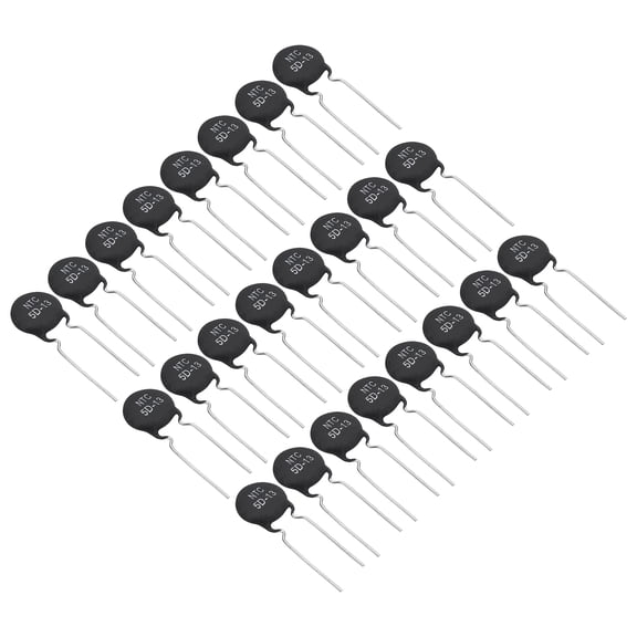 Uxcell NTC Thermistors Resistors, 24Pcs 5 Ohm NTC5D-13 High Sensitivity Inrush Current Limiter Negative Temperature Coefficient Thermistor Temperature Sensor for Measuring Temperature
