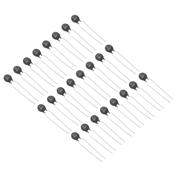 Uxcell NTC Thermistors Resistors, 24Pcs 5 Ohm NTC5D-7 High Sensitivity Inrush Current Limiter Negative Temperature Coefficient Thermistor Temperature Sensor for Measuring Temperature