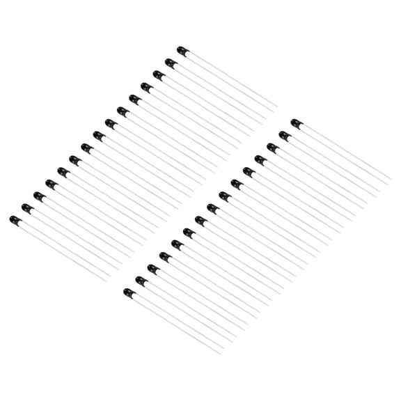 Uxcell NTC Thermistors Resistors, 30Pcs 15K Ohm 3950 5% Accuracy High Sensitivity Current Limiter Temperature Sensor for Measuring Temperature Black