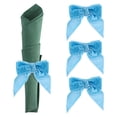 thumbnail image 1 of Uxcell Napkin Rings Bow, Velvet Napkin Holder Ring Decor for Table Setting Blue, 1 of 5