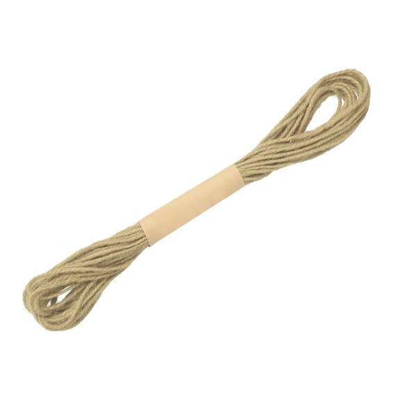 Uxcell Natural Jute Twine String, 0.08 Inch x 33 ft Jute Rope Thread String Rope for Crafts Home Decor, Natural