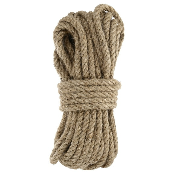 Uxcell Natural Jute Twine String 49ft x 12mm Long Strong Twine Rope for Arts Crafts Ribbon Gift Wrapping Packing, Yellow