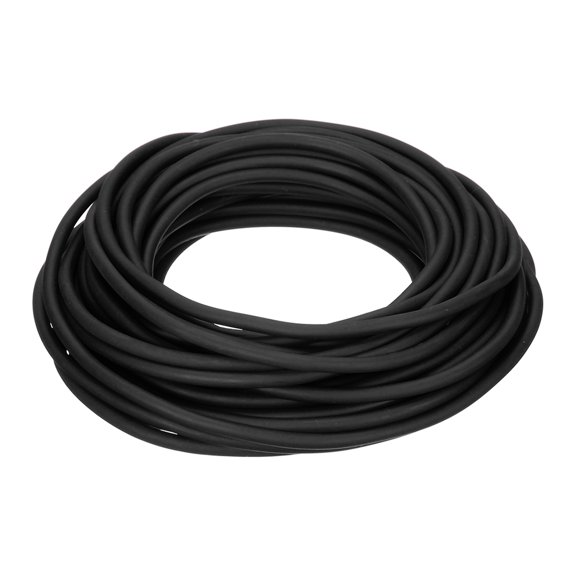 Uxcell Natural Latex Rubber Band, 32.8 ft Slingshots Replacement Bands 0.17"x0.07"(ODxID) Heavy Pull Tube Elastic Rubber Bands for Hunting Shooting Games (Black)