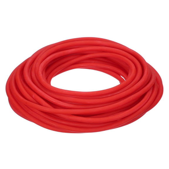 Uxcell Natural Latex Rubber Band, 32.8 ft Slingshots Replacement Bands 0.18"x0.07"(ODxID) Heavy Pull Tube Elastic Rubber Bands for Hunting Shooting Games (Red)