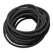Uxcell Natural Latex Rubber Tubing 1.6mm ID 3.2mm OD 16ft Black Highly Elastic for Sports Exercise Fitness
