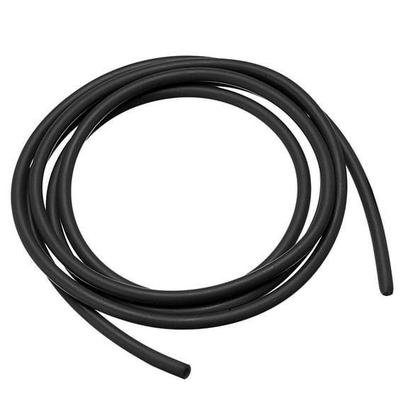Uxcell Natural Latex Rubber Tubing 1.6mm ID 3.2mm OD 3.3ft Black Highly Elastic for Sports Exercise Fitness