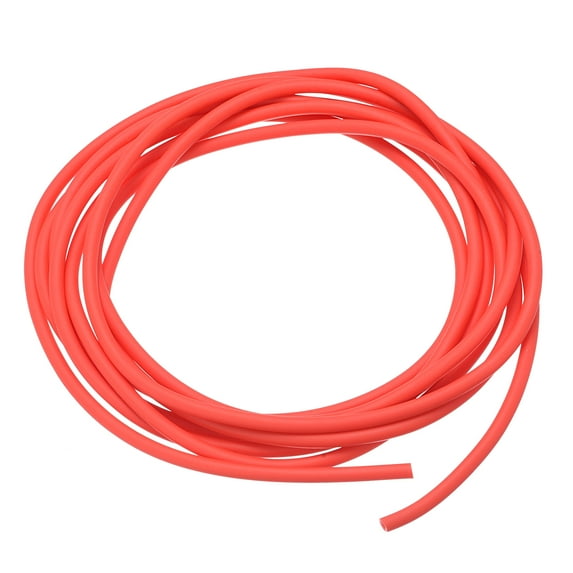 Uxcell Natural Latex Rubber Tubing 2mm ID 4mm OD 10ft Red Highly Elastic for Sports Exercise Fitness