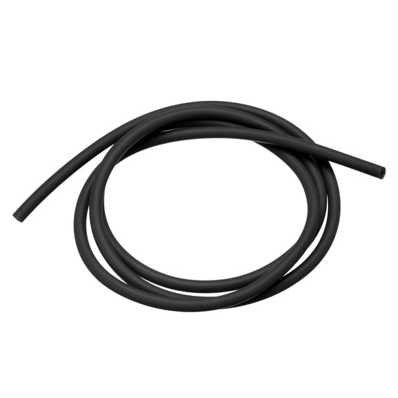 Uxcell Natural Latex Rubber Tubing 2mm ID 5mm OD 3.3ft Black Highly Elastic for Sports Exercise Fitness