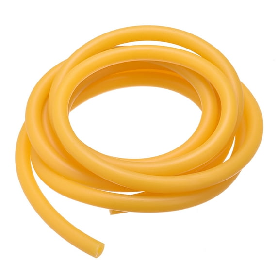 Uxcell Natural Latex Rubber Tubing 3/16"(5mm) ID 1/2"(12mm) OD 10ft Highly Elastic for Sports Exercise Fitness