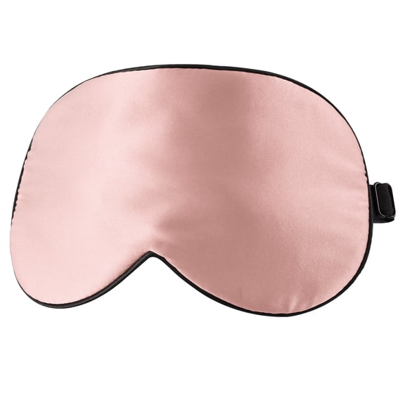Uxcell Natural Silk Sleep Mask Adjustable Soft Eye Mask Cooling Blackout Eye Cover with Elastic Straps Red