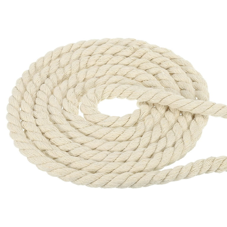 Twisted Cotton Rope (1 Inch X 50 Feet) Natural Thick Soft 4 thumbnail image