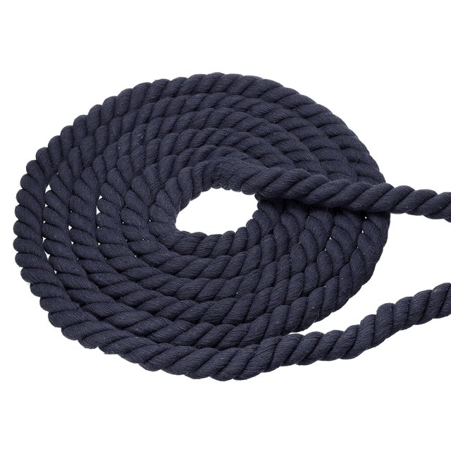 Three Inch Rope Uxcell Natural Twisted Cotton Rope 3/4 Inch x 25 Feet 3 Strand Soft ...