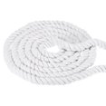 thumbnail image 1 of Uxcell Natural Twisted Cotton Rope 3/4 Inch x 25 Feet 3 Strand Soft Craft Rope with Sealing Tape White, 1 of 6