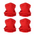 thumbnail image 1 of Uxcell Neck Gaiter, 4 Pack Breathable Cooling Face Cover Scarf for Cycling Running, Red, 1 of 6