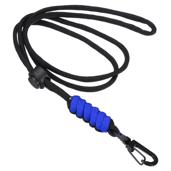 Uxcell Neck Lanyard Badge Lanyards Adjustable Long Strap Card Holder Keychains Blue