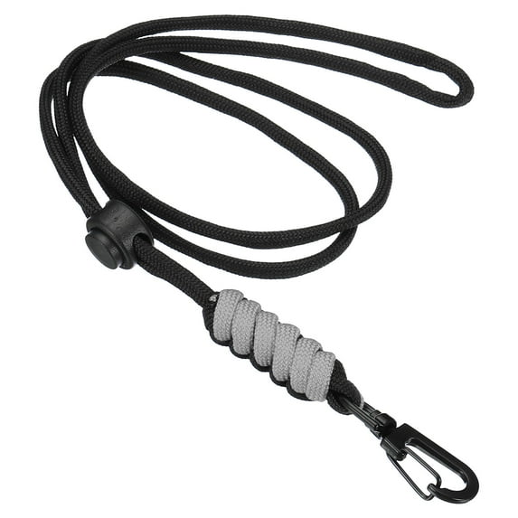 Uxcell Neck Lanyard Badge Lanyards Adjustable Long Strap Card Holder Keychains Grey