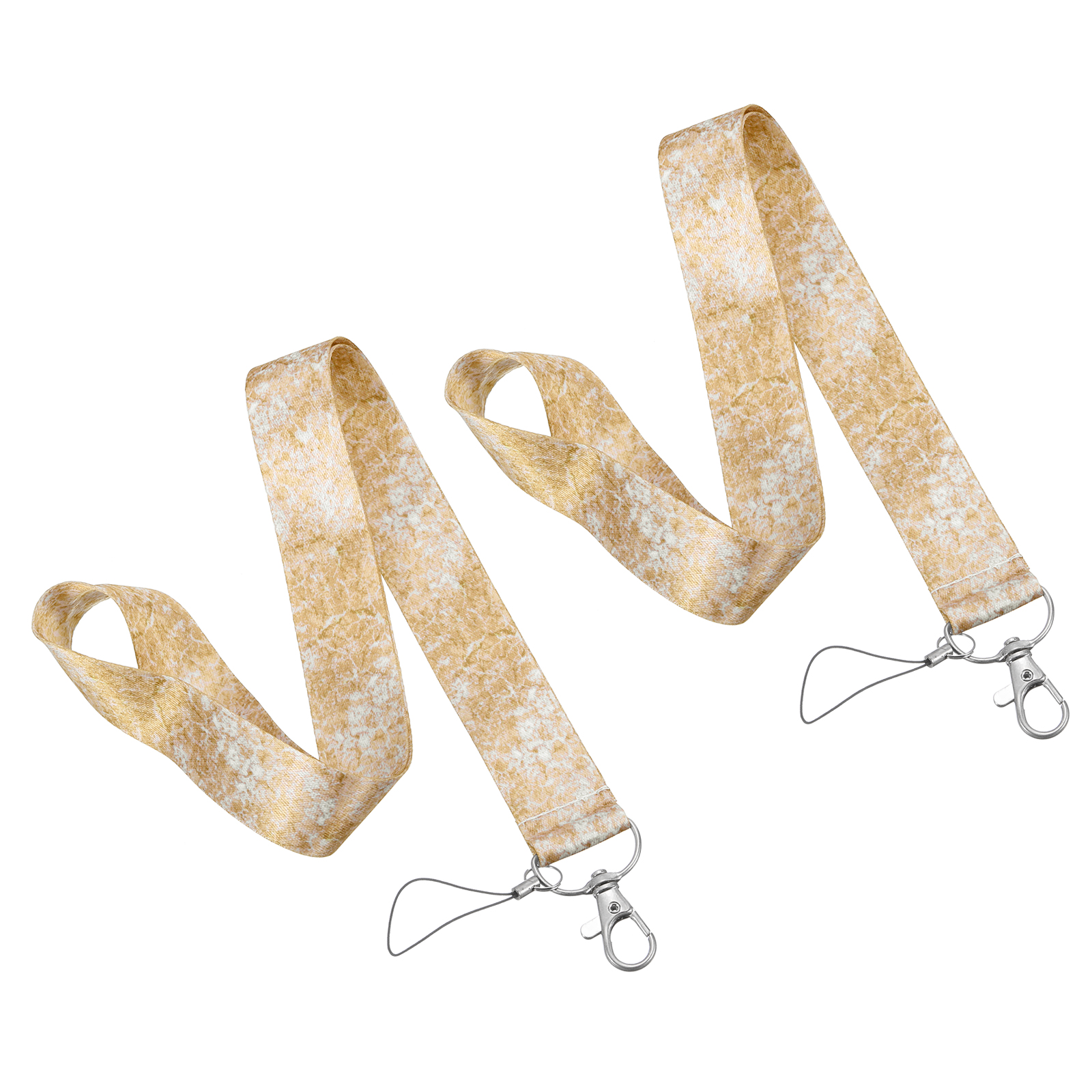 Uxcell Neck Lanyard with Metal Hook, 2Pcs Marble Texture Cool Badge