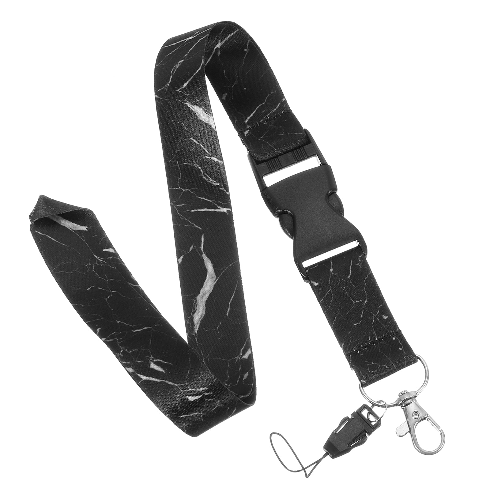 Uxcell Neck Lanyard with Metal Hook, Marble Texture Cool Badge Lanyards