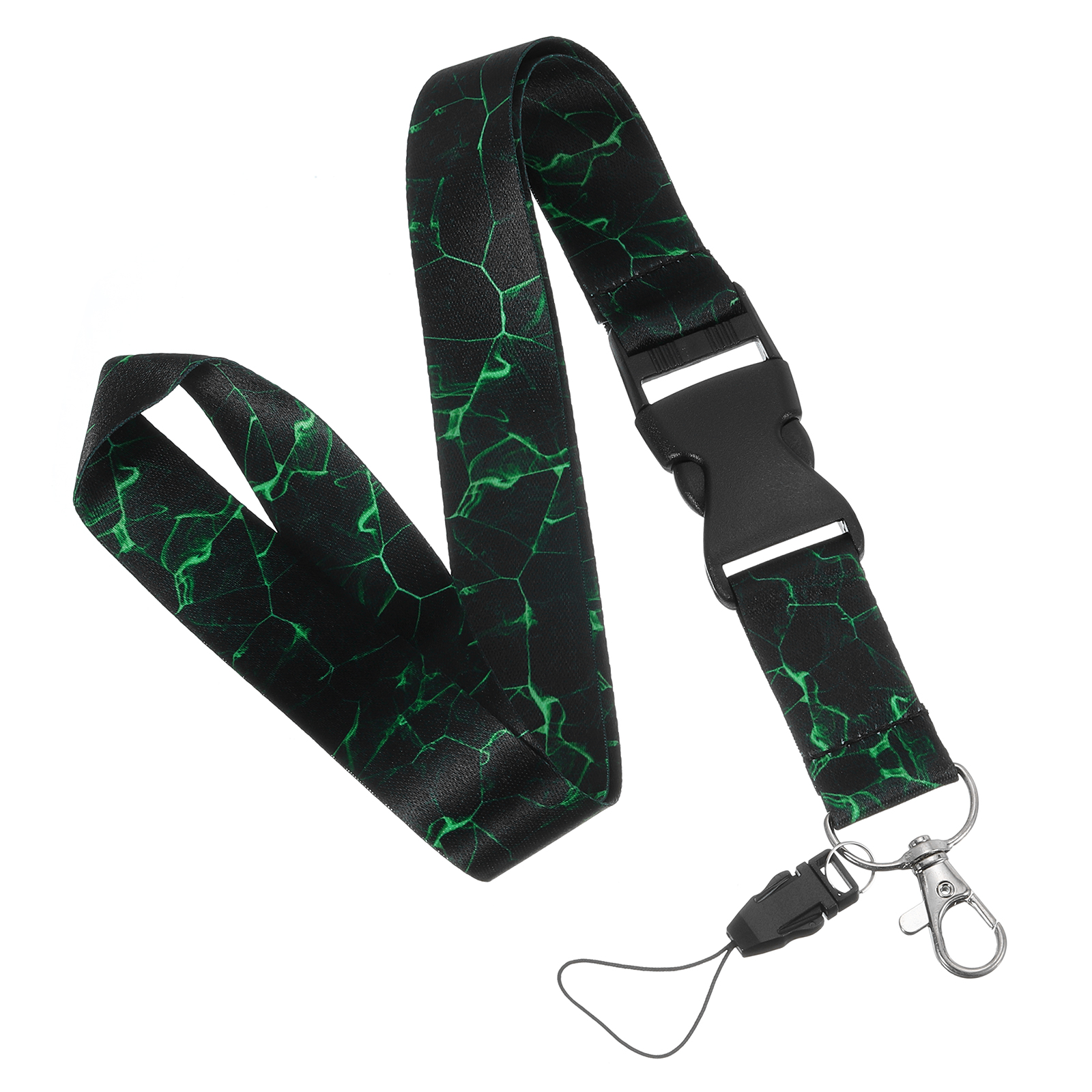 Uxcell Neck Lanyard with Metal Hook, Marble Texture Cool Badge Lanyards