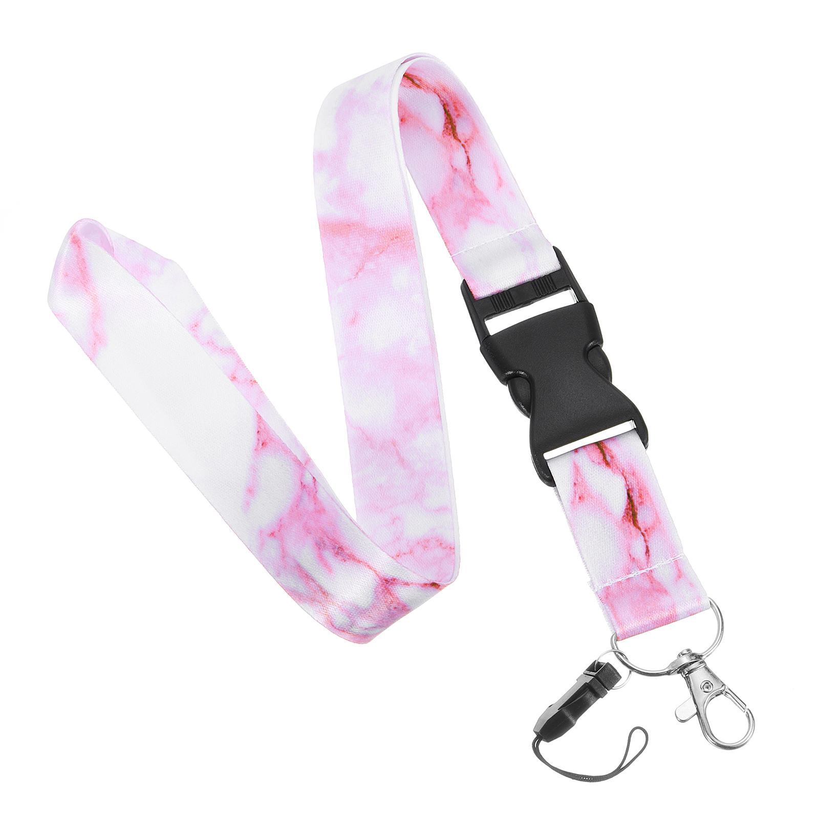 Uxcell Neck Lanyard with Metal Hook, Marble Texture Cool Badge Lanyards