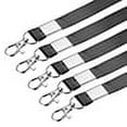 thumbnail image 1 of Uxcell Neck Lanyards, Flat Strap Lanyard Swivel Hook Clip Badge Holder ID Card Black 10 Pack, 1 of 5