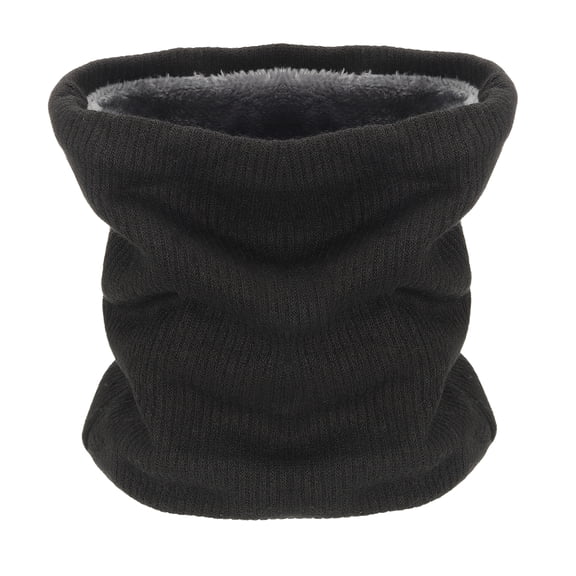 Uxcell Neck Warmer Gaiter, Double-Layer Winter Ski Face Mask Scarf Thermal Stretch Thick Windproof Scarves- Fitting for (Men Women/Cold Weather/Skiing/Snow Boarding/Running) Black