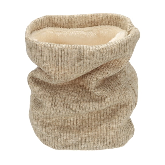 Uxcell Neck Warmer Gaiter, Double-Layer Winter Ski Face Mask Scarf Thermal Stretch Thick Windproof Scarves- Fitting for (Men Women/Cold Weather/Skiing/Snow Boarding/Running) Beige