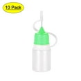 thumbnail image 1 of Uxcell Needle Tip Bottle Precision Plastic Applicator 5ml with Green Cap, 10 Count, 1 of 6