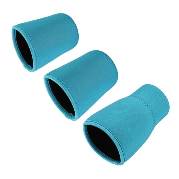 Uxcell Neoprene Insulated Reusable Coffee Tea Cup Sleeves Blue 3in 1 set