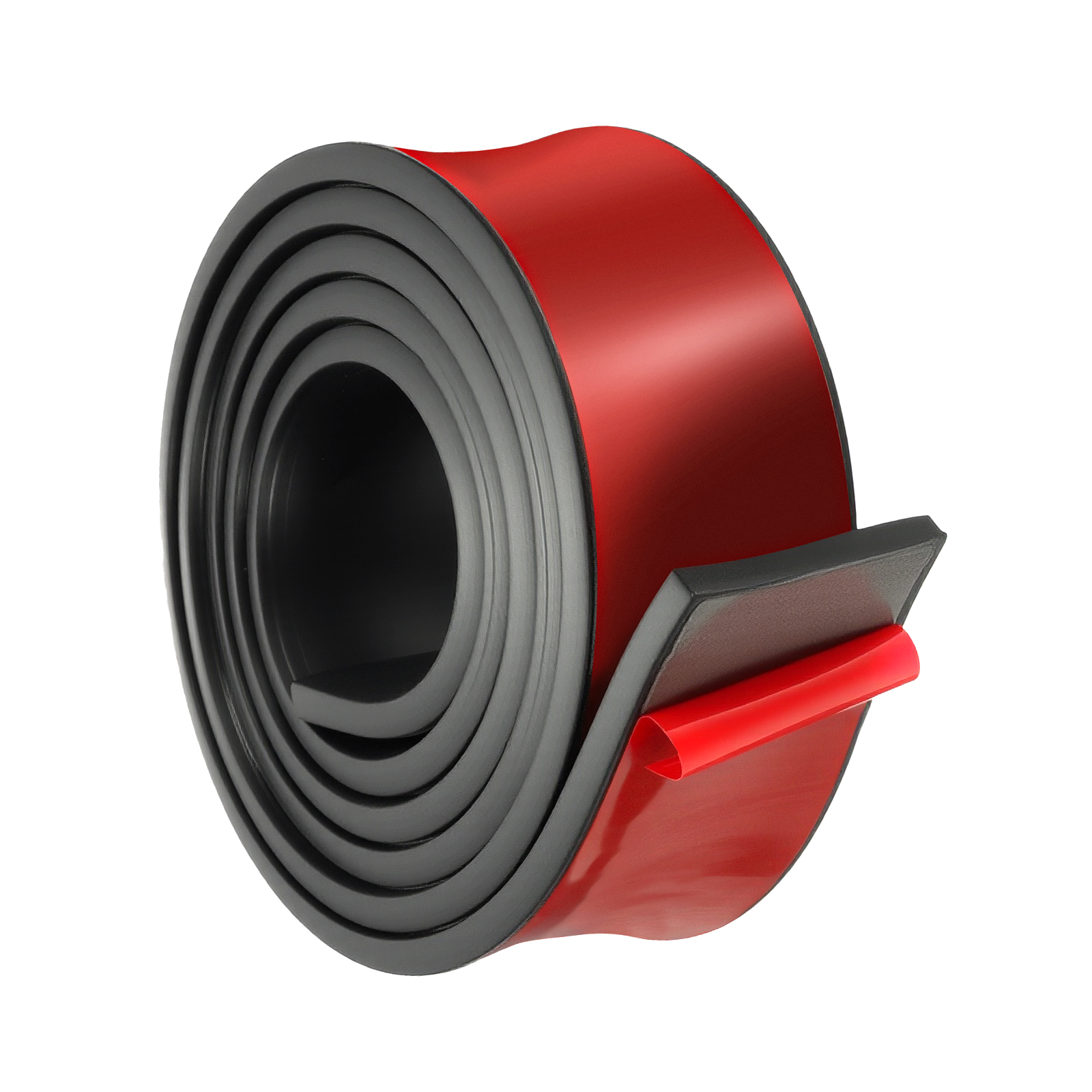 AAR Neoprene Sheet Rubber 1/4" Thick X 2" Wide X 10-Ft Strip With Peel-Back Adhesive
